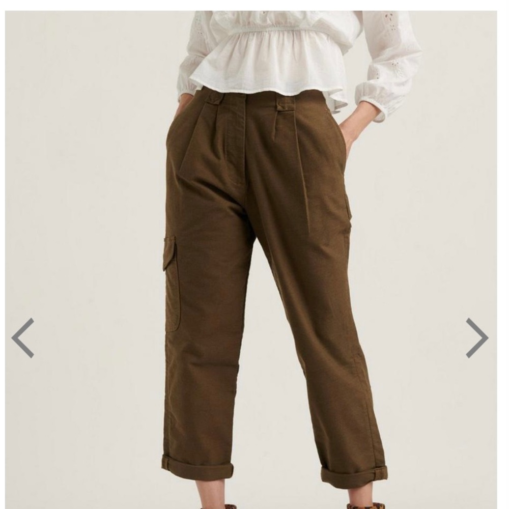 NWOT Lucky Brand Pleated Utility Taper Pants